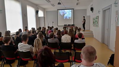 Image may contain: 1 person, indoor